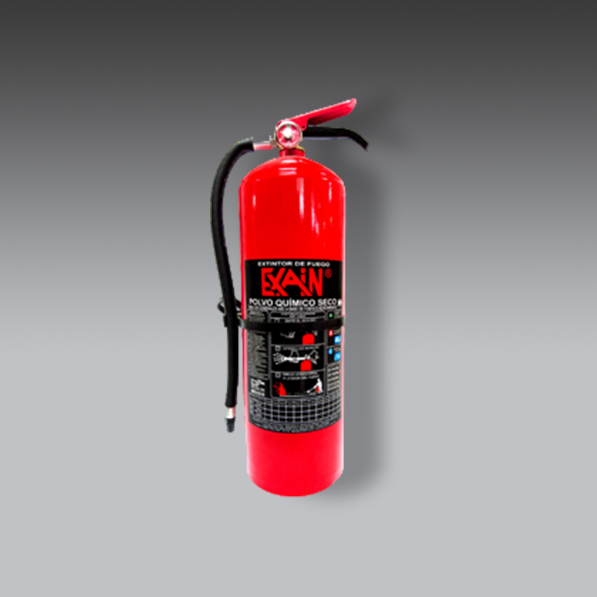 extintores para la seguridad industrial extintor 9 kg pqs polvo quimico seco modelo ex3 marca exain