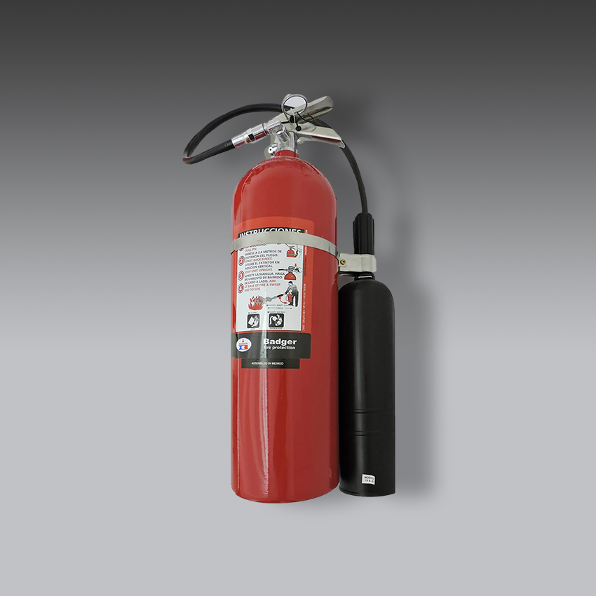 extintores para la seguridad industrial extintor de co2 de 15lb modelo c290022 marca badger