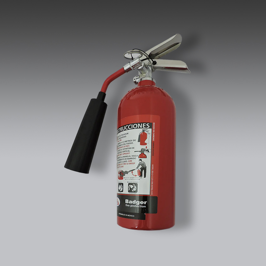 extintores para la seguridad industrial extintor de co2 de 5lb modelo c290020 marca badger