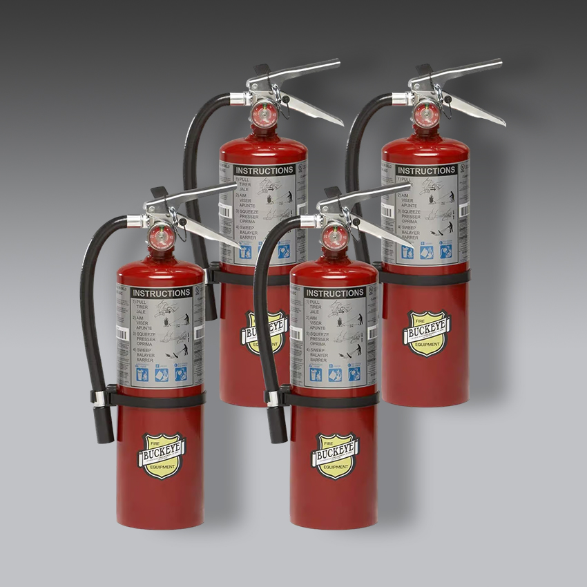 extintores para la seguridad industrial extintor de incendios abc paquete de 4 modelo 10914 marca buckeye