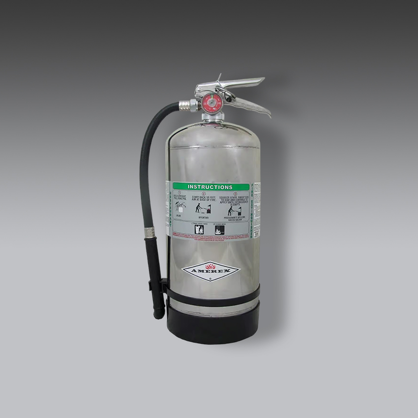 extintores para la seguridad industrial extintor de incendios de clase ak de quimico humedo modelo b260 marca amerex