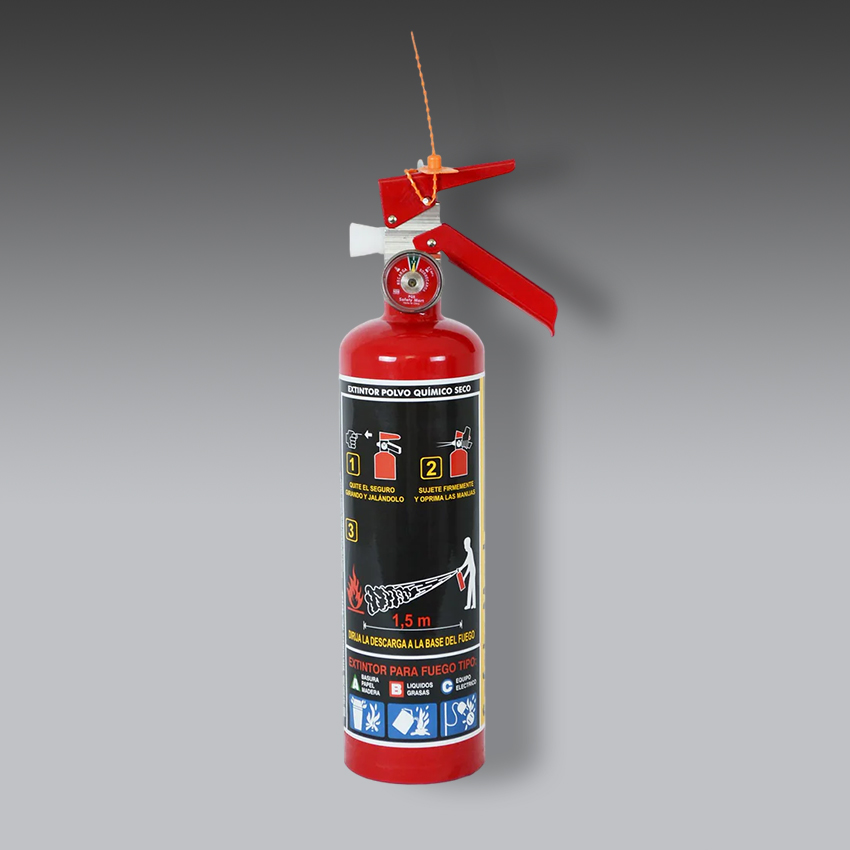 extintores para la seguridad industrial extintor de pqs de 1kg modelo sm2 marca safety mart