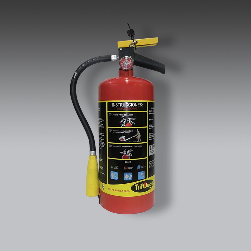extintores para la seguridad industrial extintor de pqs tipo abc de 4.5 kg modelo c290026 marca trifuego