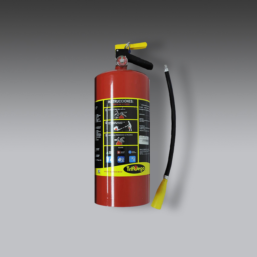 extintores para la seguridad industrial extintor de pqs tipo abc de 9 kg modelo c290027 marca trifuego
