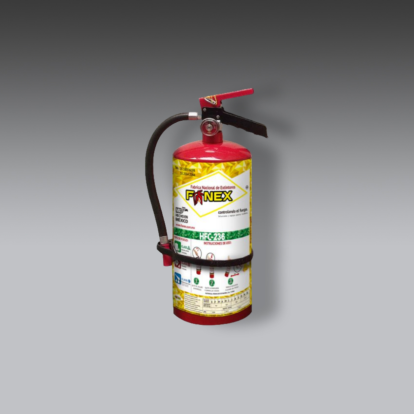 extintores para la seguridad industrial extintor gas limpio 2 kg modelo eg16a marca fanex