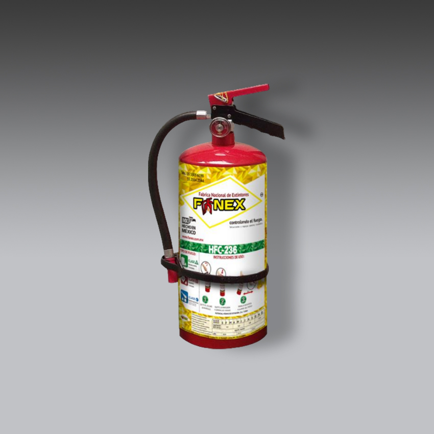 extintores para la seguridad industrial extintor gas limpio 4.5 kg modelo eg17a marca fanex