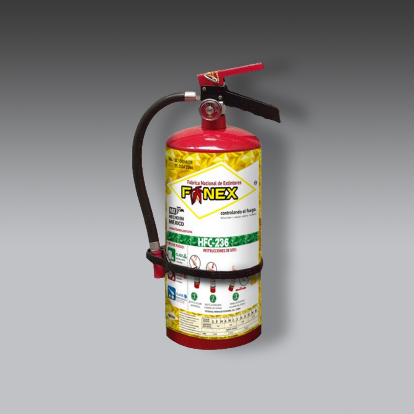 extintores para la seguridad industrial extintor gas limpio 6 kg modelo eg18a marca fanex