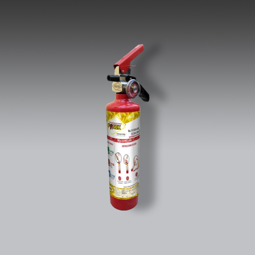 extintores para la seguridad industrial extintor luxx cromado 4.5 kg modelo ep05f marca fanex