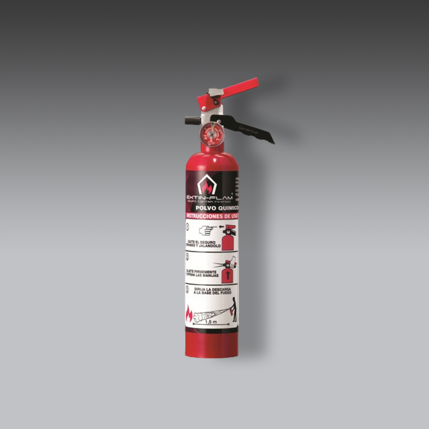 extintores para la seguridad industrial extintor portatil extin pqs 1 kg modelo ef 1 marca extin flam