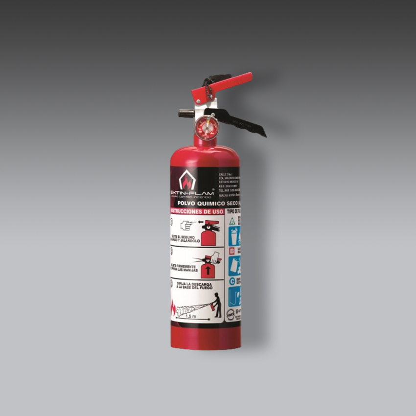 extintores para la seguridad industrial extintor portatil extin pqs 2 kg modelo ef 2 marca extin flam