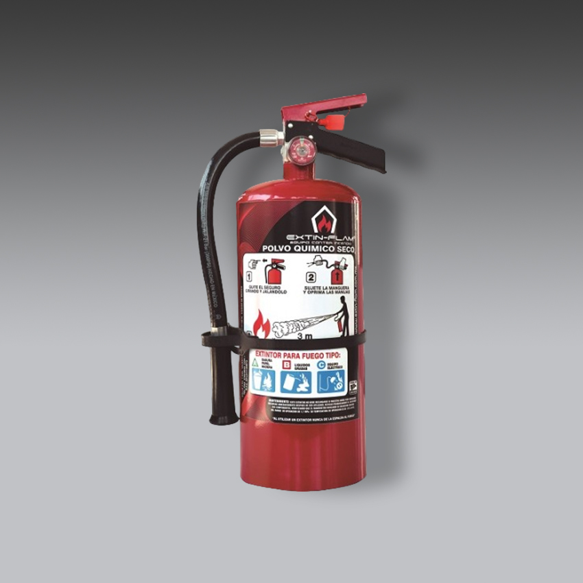 extintores para la seguridad industrial extintor portatil extin pqs 4.5 kg modelo ef marca extin flam
