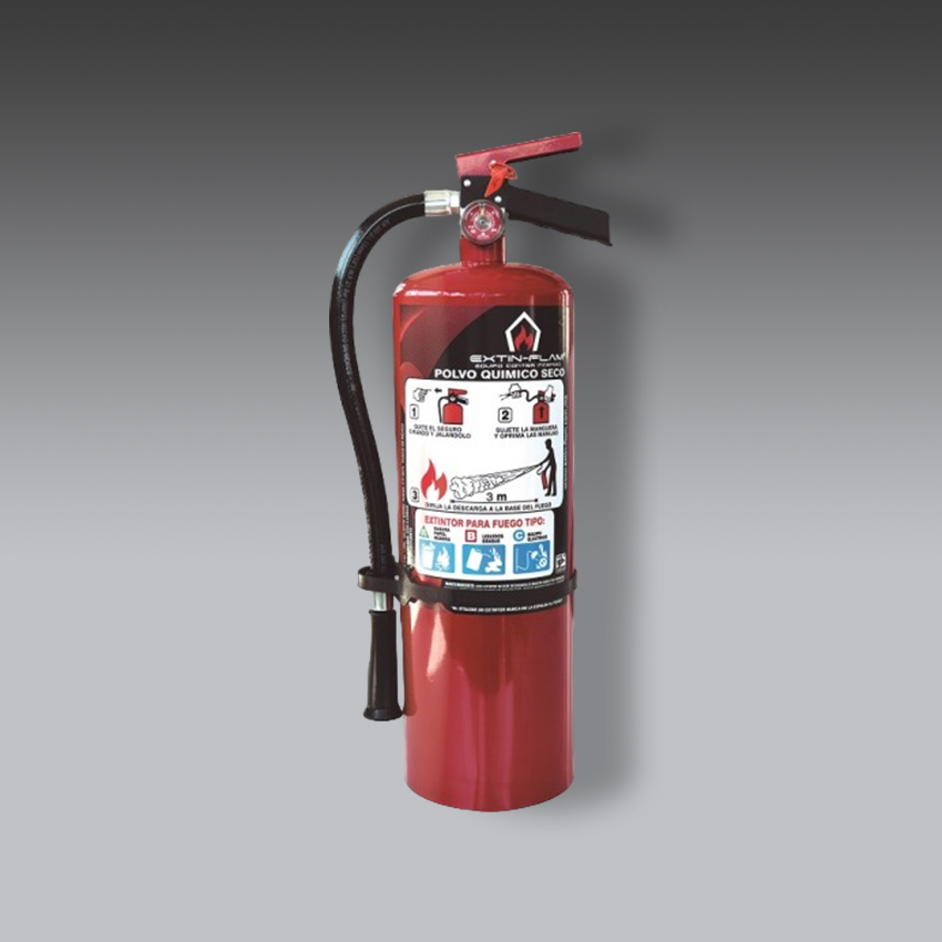 extintores para la seguridad industrial extintor portatil extin pqs 6 kg modelo ef marca extin flam