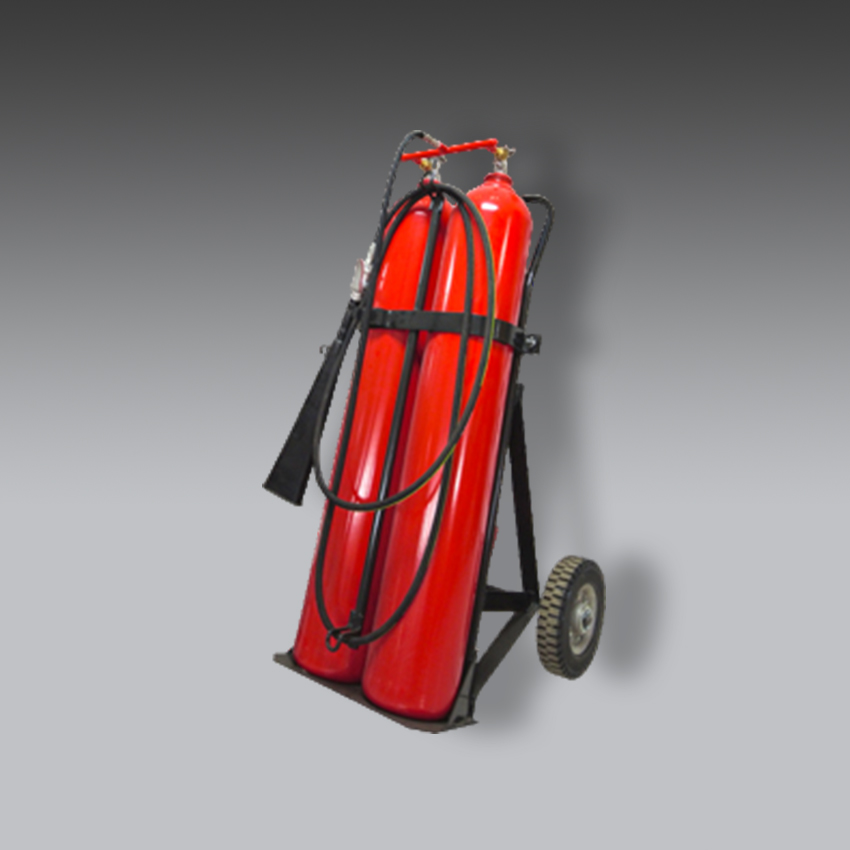extintores para la seguridad industrial unidad exain 45.4 kg co2 modelo ue 45 marca exain