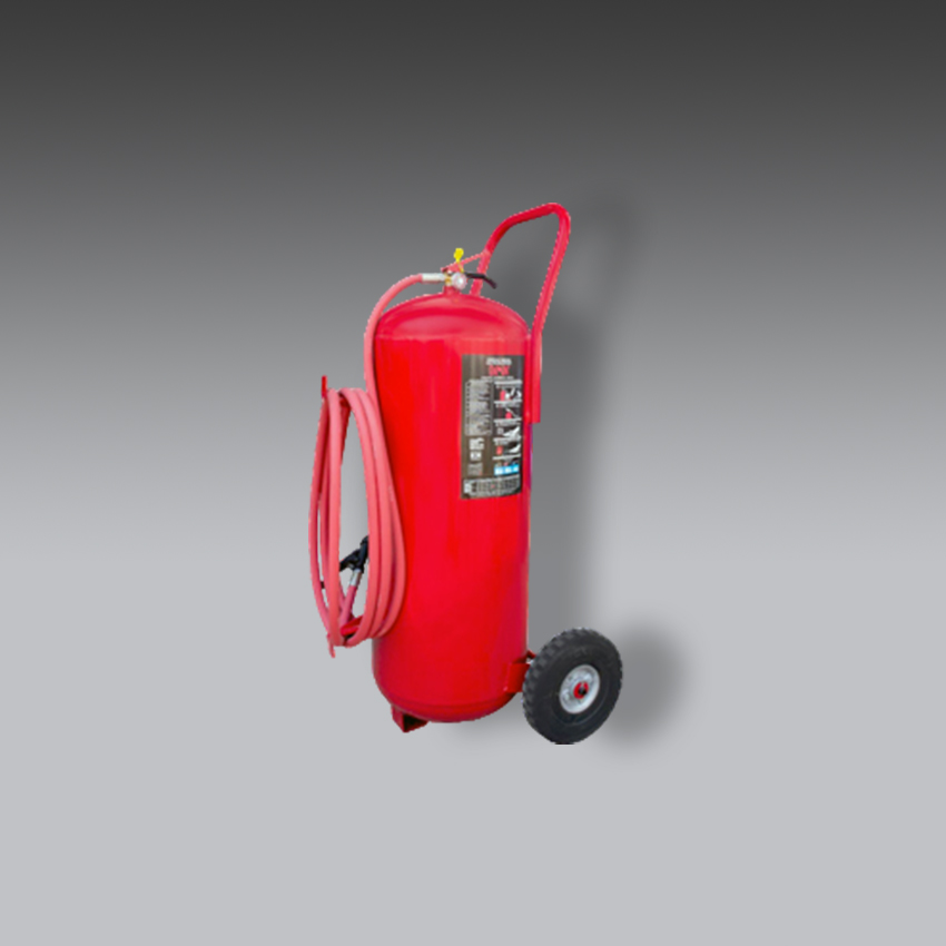 extintores para la seguridad industrial unidad mOvil pqs polvo quimico seco 34kg modelo um 34 marca exain
