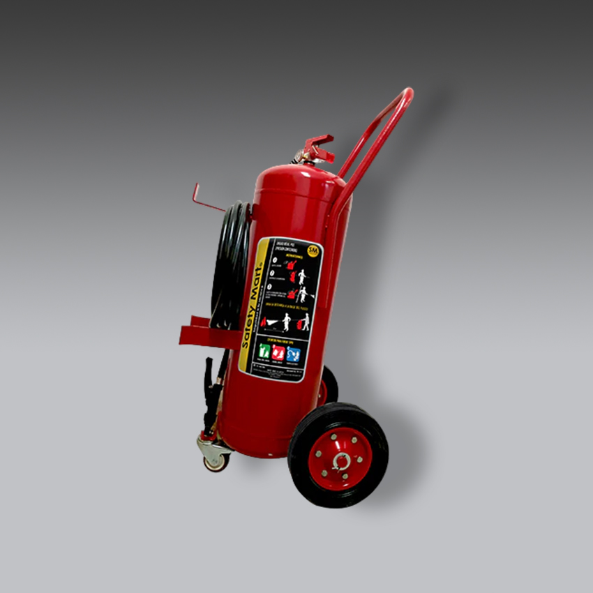 extintores para la seguridad industrial unidad movil de pqs de 35kg modelo c290122 marca safety mart