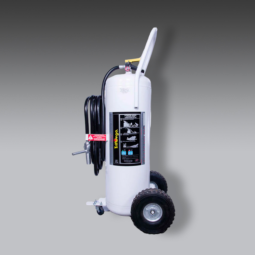 extintores para la seguridad industrial unidad movil de pqs vacio de 34kg modelo c410051 marca trifuego